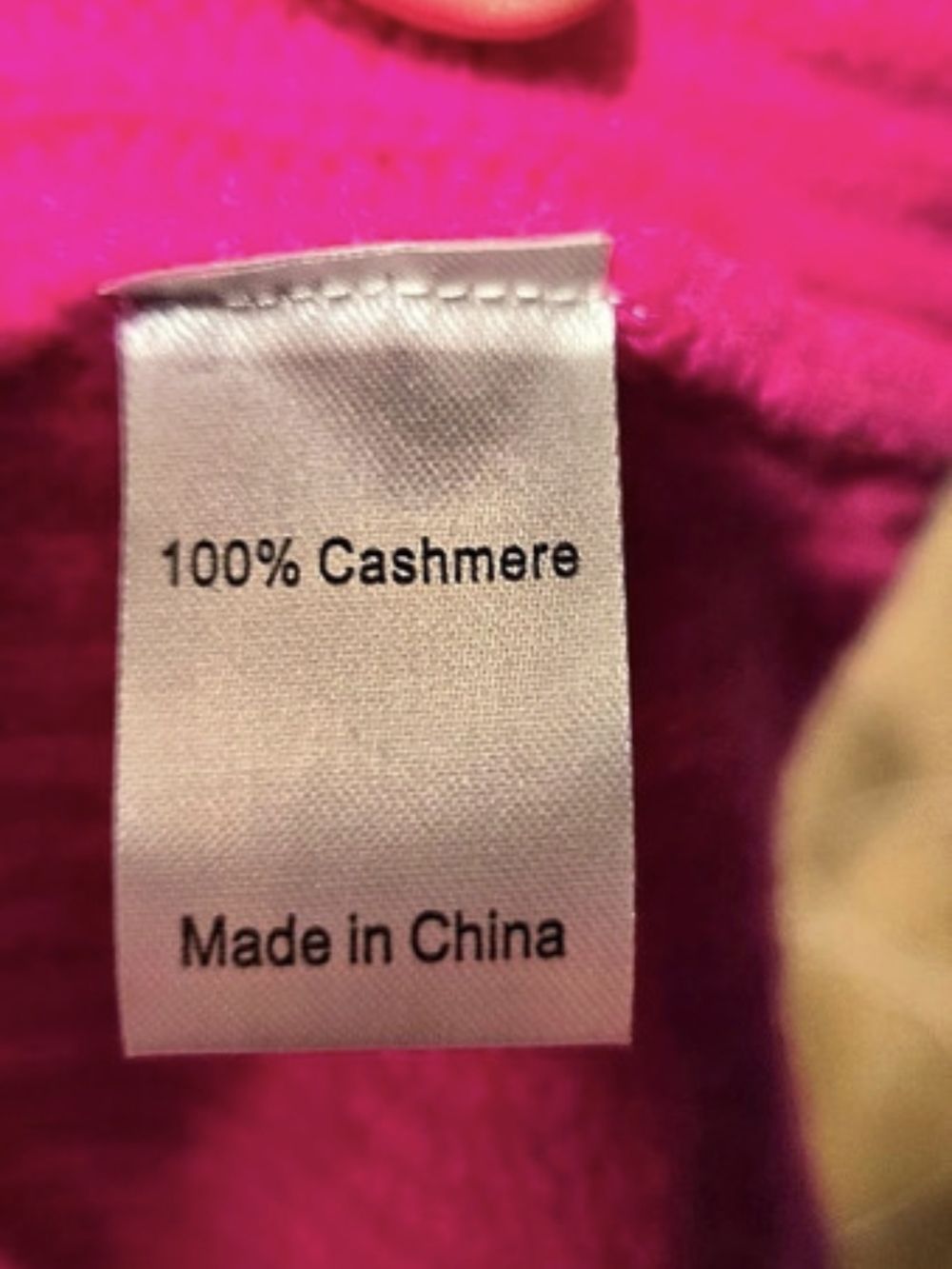 La Ligne 100% Cashmere Solid Lean Lines Cardigan Pink Size Medium - Picture 7 of 8